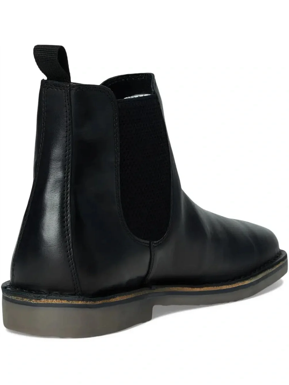 Men’s Steve Madden Black Leather Hatford Boots in Black